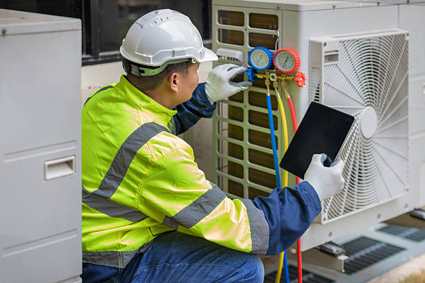 Professional Ductwork Repair technician working in Central Square, NY